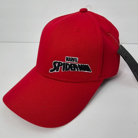 Volvik Marvel Spiderman Men's Red Embroidered Cotton Golf Ball Cap NWT - Picture 1 of 11